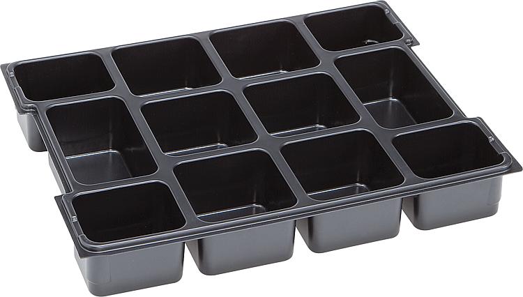 Kleinteileeinsatz 12 Mulden passend zu L-Boxx 102 405x315x62mm