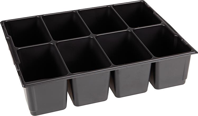Kleinteileeinsatz 8 Mulden zu L-Boxx L136 + LS-Boxx 306, 405x315x85mm