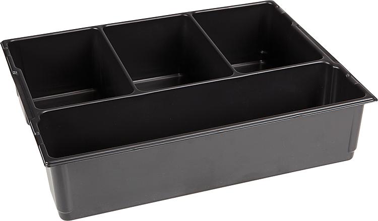 Kleinteileeinsatz 4 Mulden zu L-Boxx L136 + LS-Boxx 306, 405x315x85mm