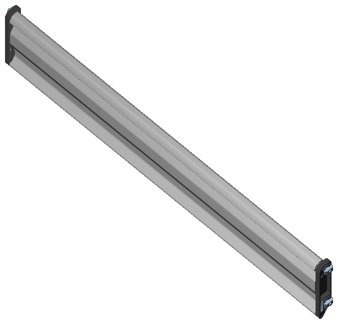 Klappbord Alu H140 L30, Stange Kunststoff